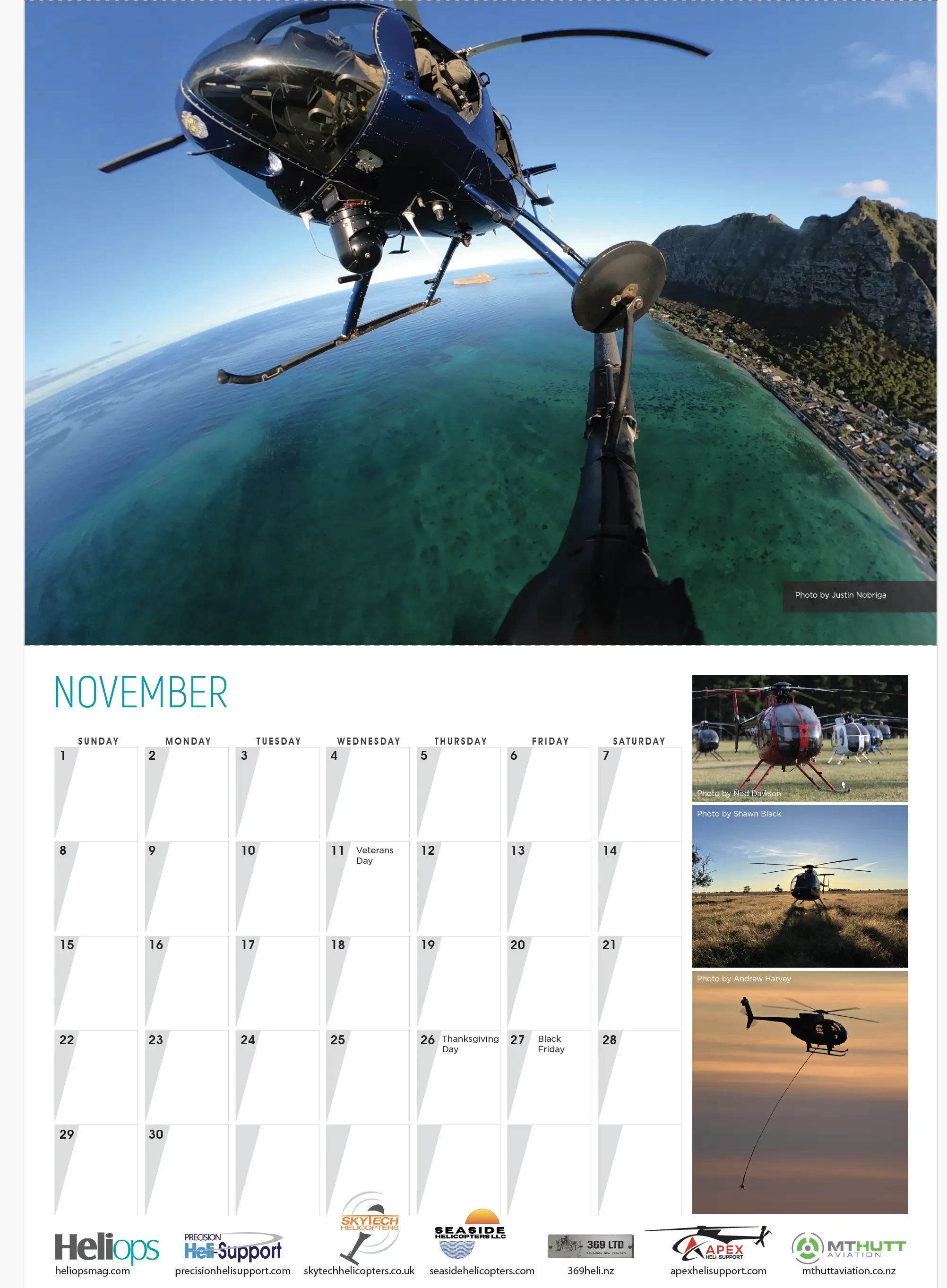 2026 MD500s at Work Calendar