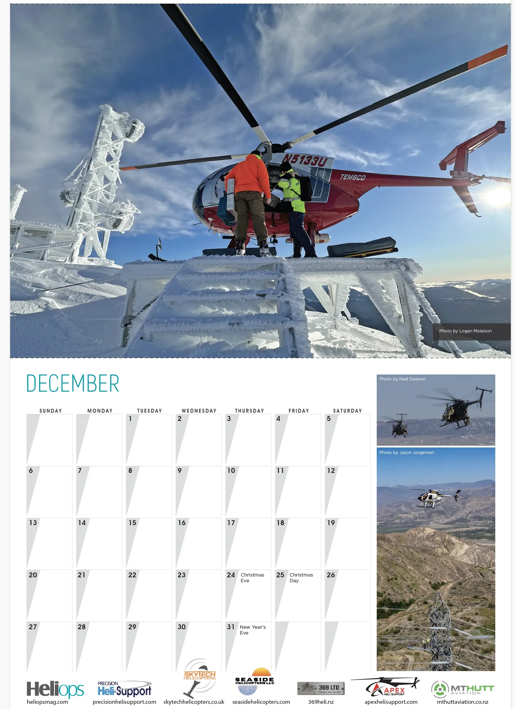 2026 MD500s at Work Calendar