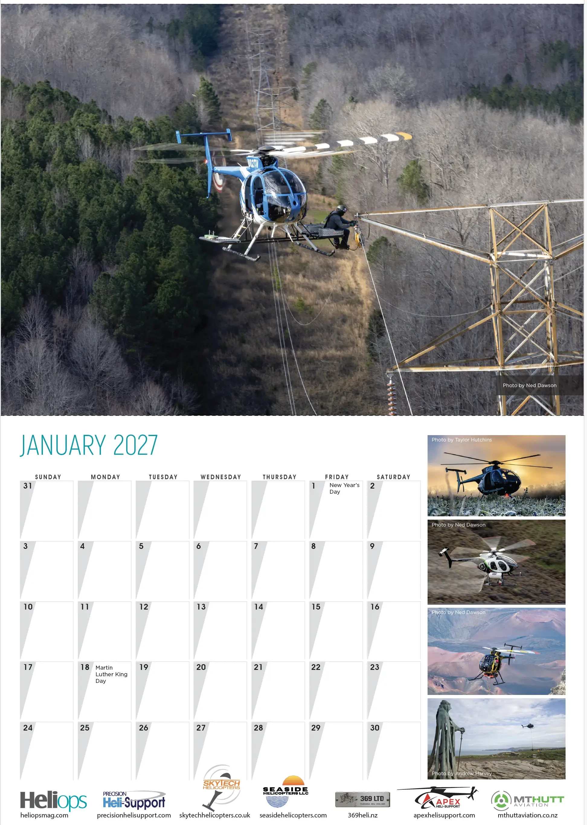 2026 MD500s at Work Calendar