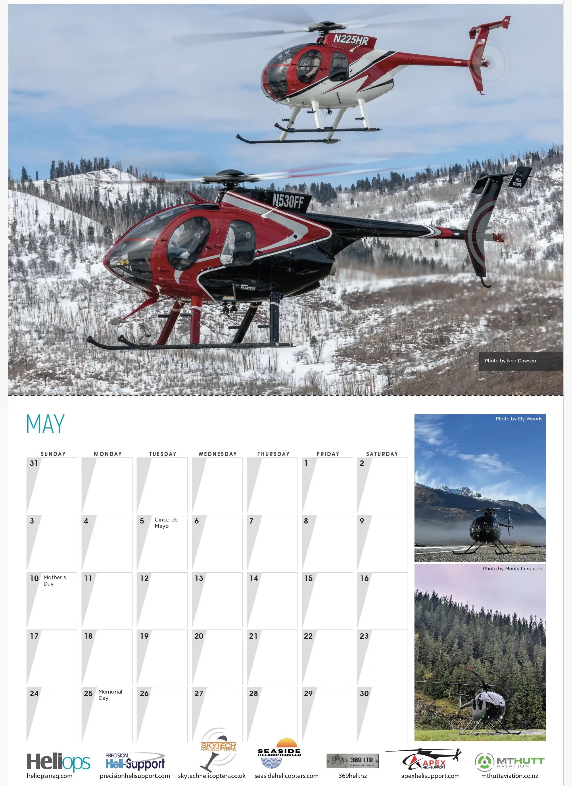 2026 MD500s at Work Calendar