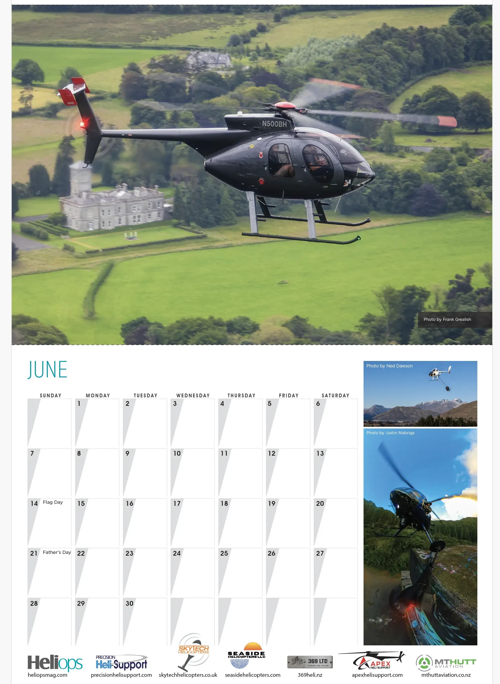 2026 MD500s at Work Calendar