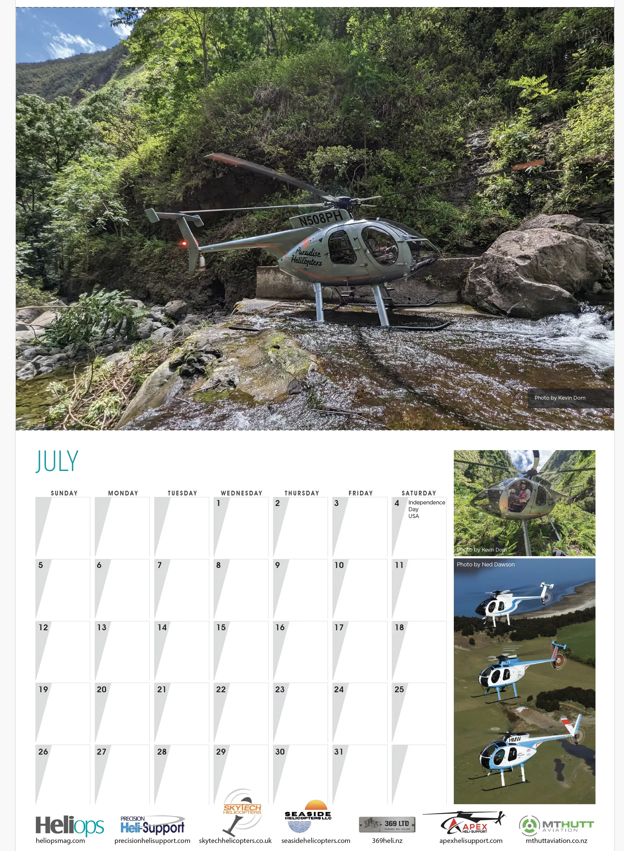 2026 MD500s at Work Calendar