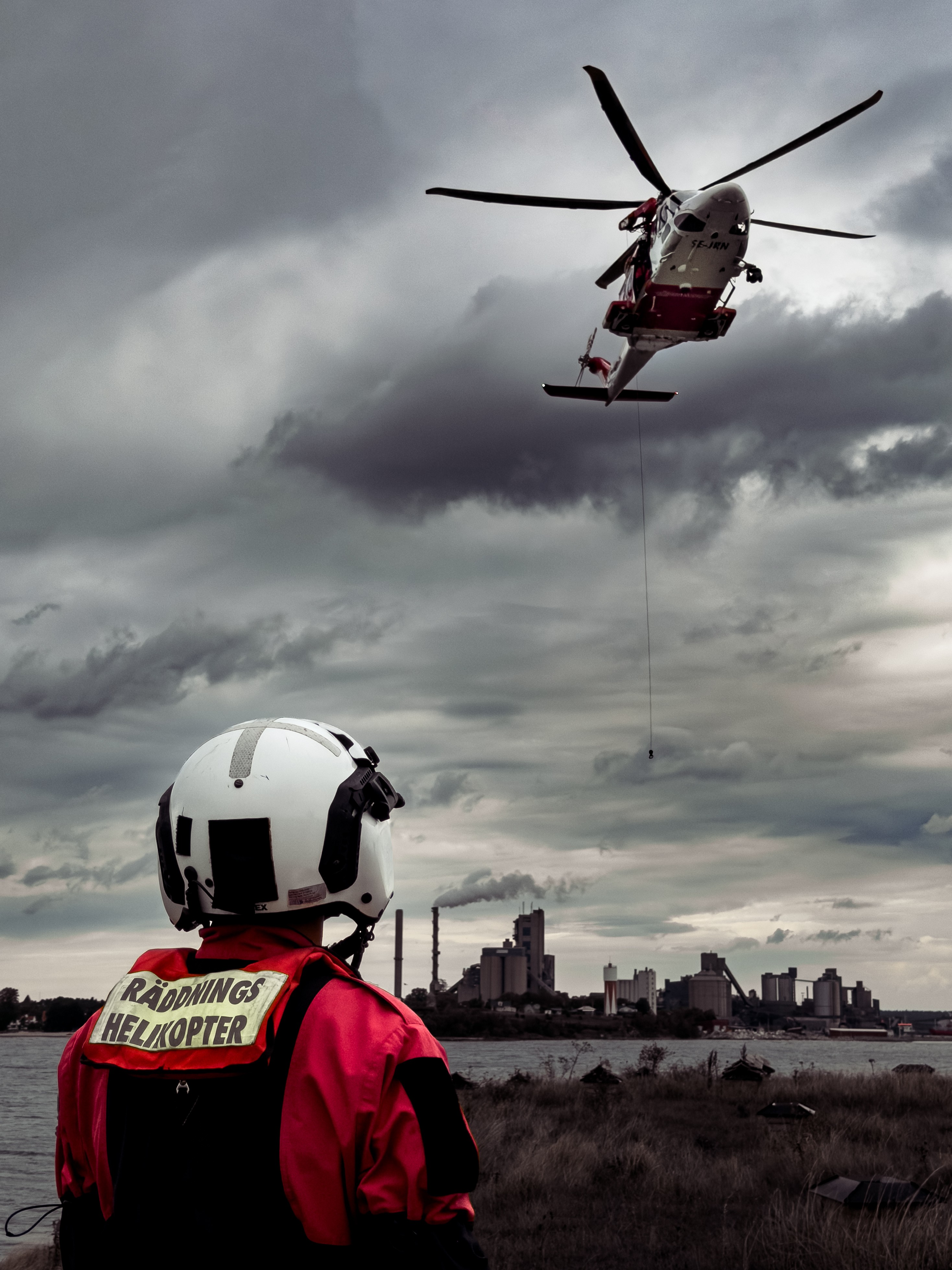 Taken during hoist exercise on the island Gotland.