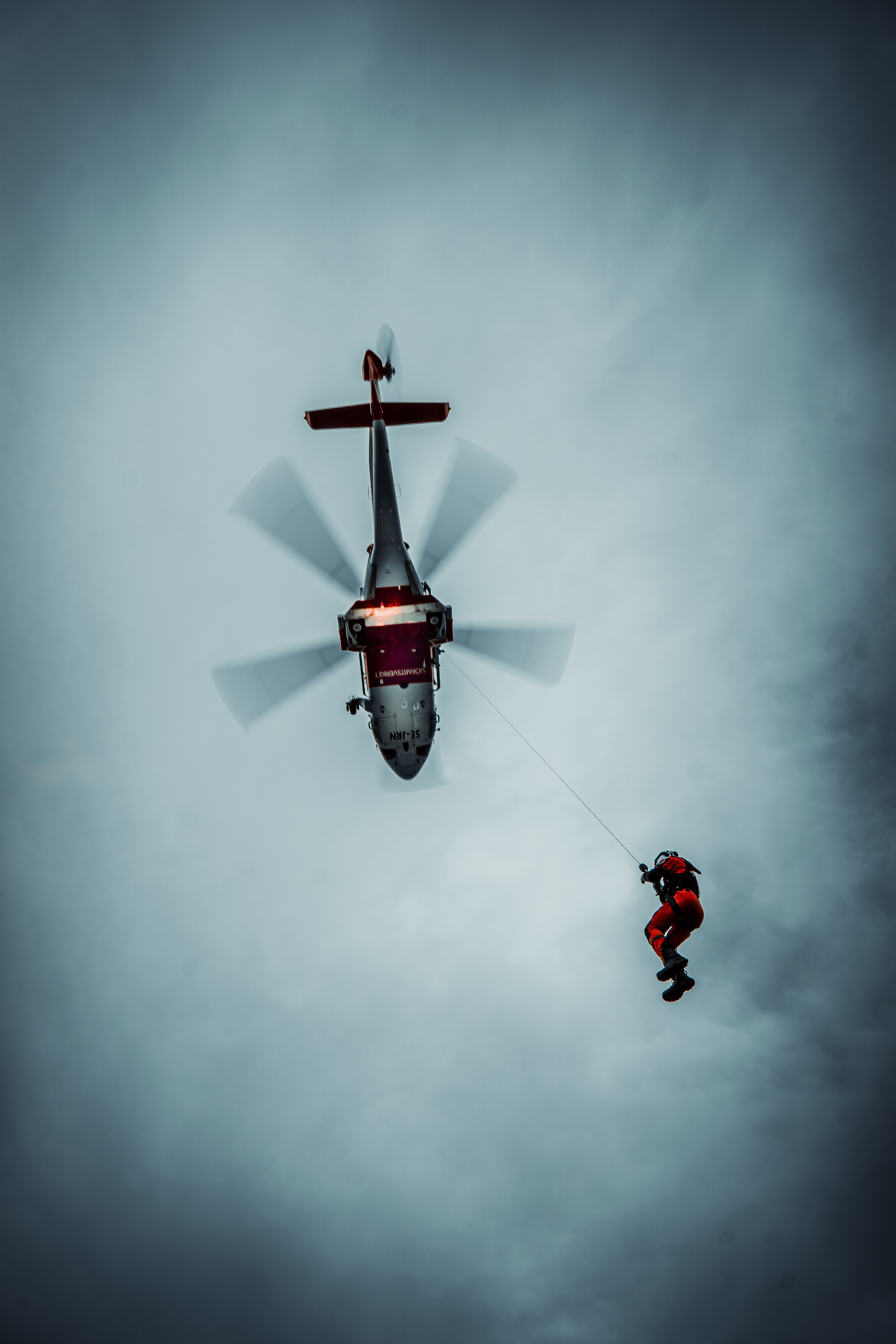 Hoist excercise on Gotland with the Swedish SAR helikopter, AW139
