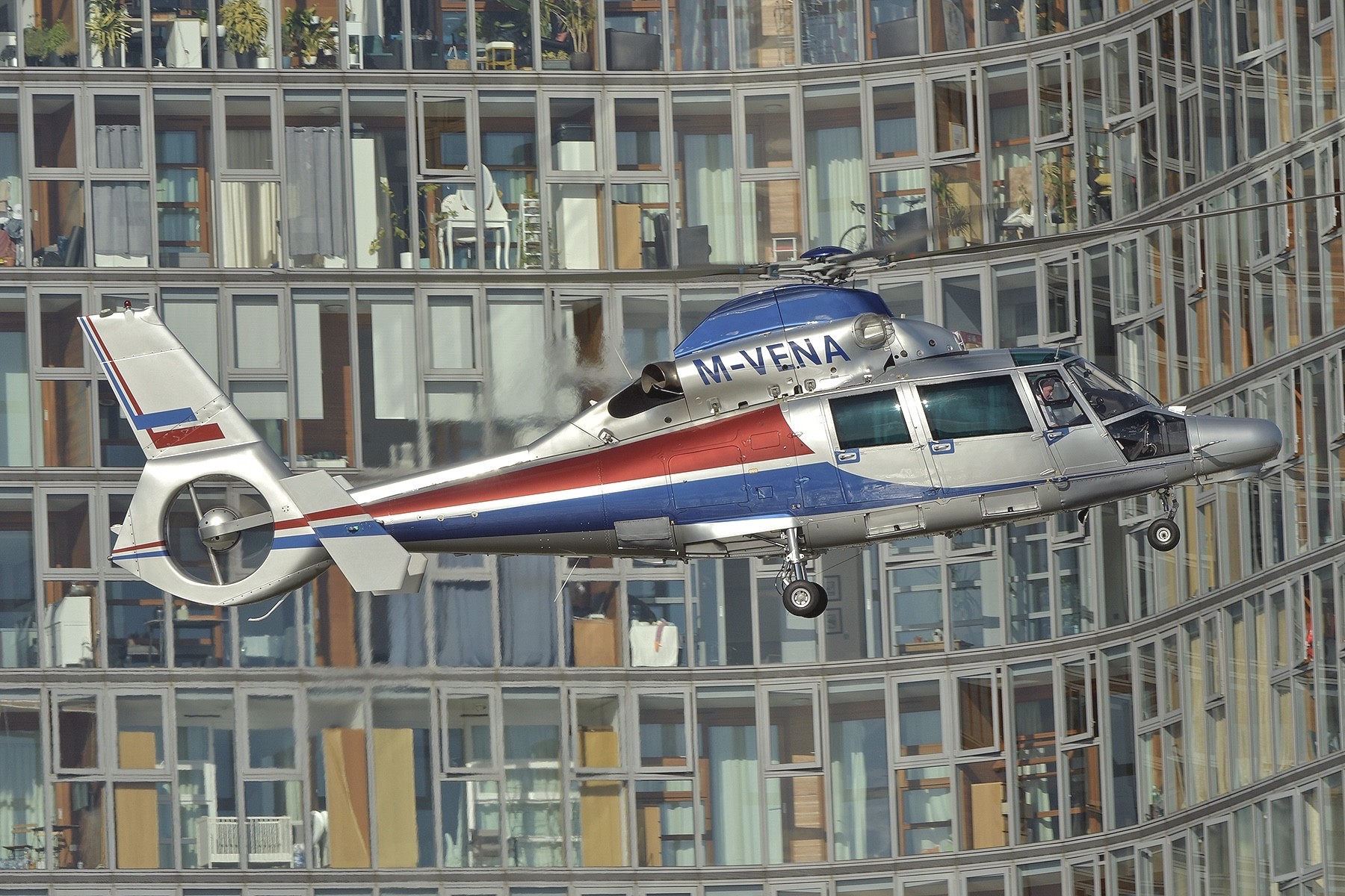 AS365 Dauphin at Battersea Heliport London on 04-07-26.