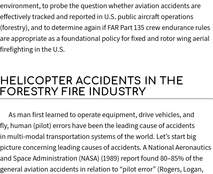 environment, to probe the question whether aviation accidents are effectively tracked and reported in U.S. public air...