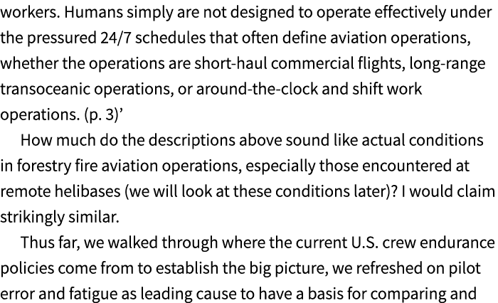workers. Humans simply are not designed to operate effectively under the pressured 24/7 schedules that often define a...