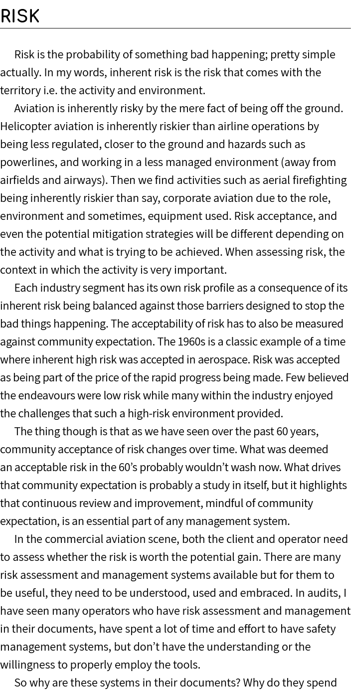 Risk Risk is the probability of something bad happening; pretty simple actually. In my words, inherent risk is the ri...