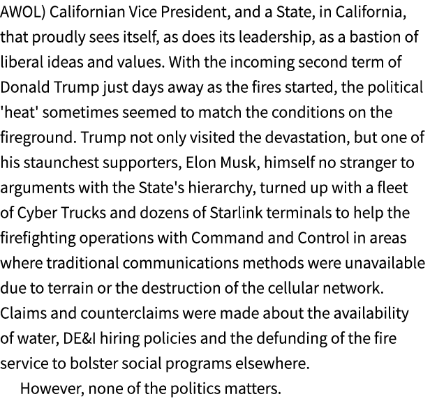 AWOL) Californian Vice President, and a State, in California, that proudly sees itself, as does its leadership, as a ...