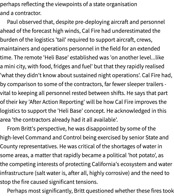 perhaps reflecting the viewpoints of a state organisation and a contractor. Paul observed that, despite pre deploying...