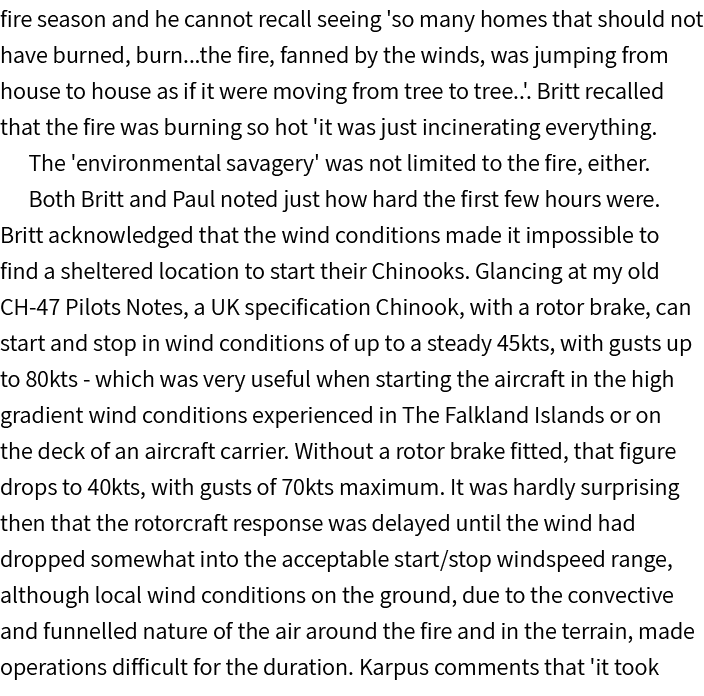 fire season and he cannot recall seeing 'so many homes that should not have burned, burn...the fire, fanned by the wi...