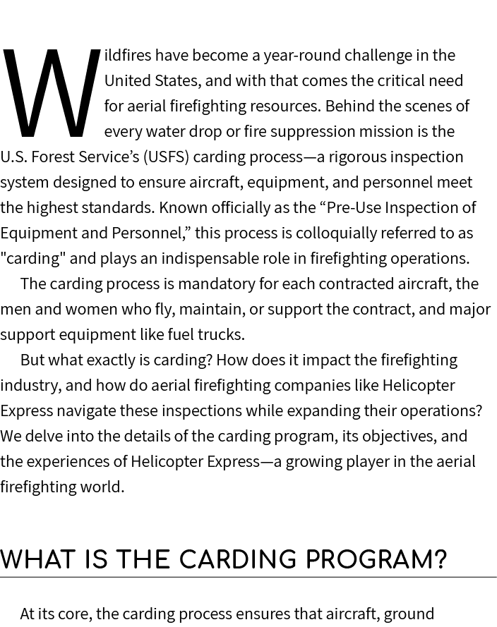 Wildfires have become a year round challenge in the United States, and with that comes the critical need for aerial f...