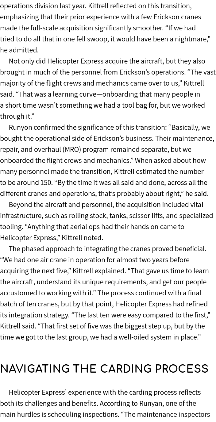 operations division last year. Kittrell reflected on this transition, emphasizing that their prior experience with a ...