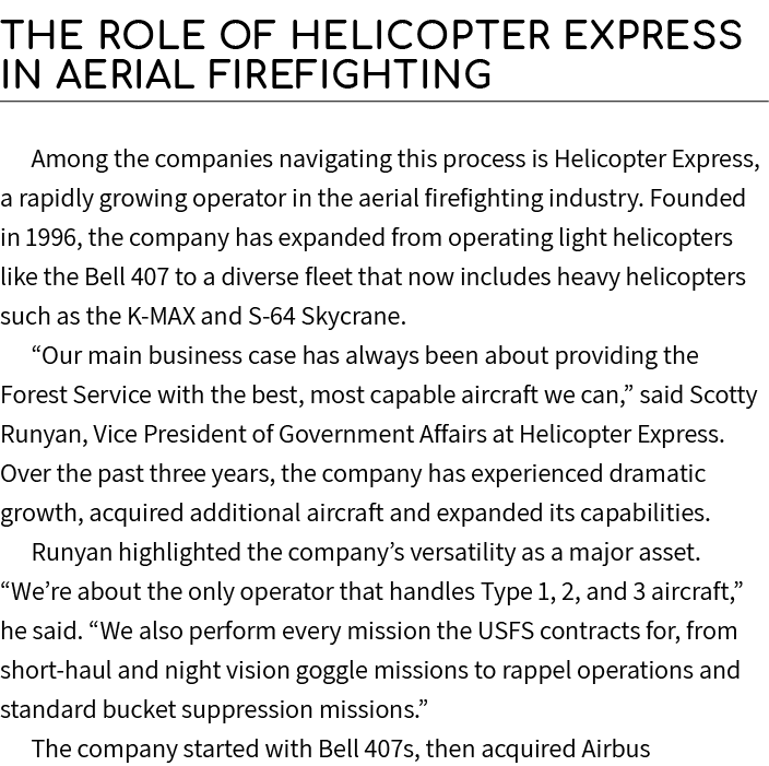 The Role of Helicopter Express in Aerial Firefighting Among the companies navigating this process is Helicopter Expre...