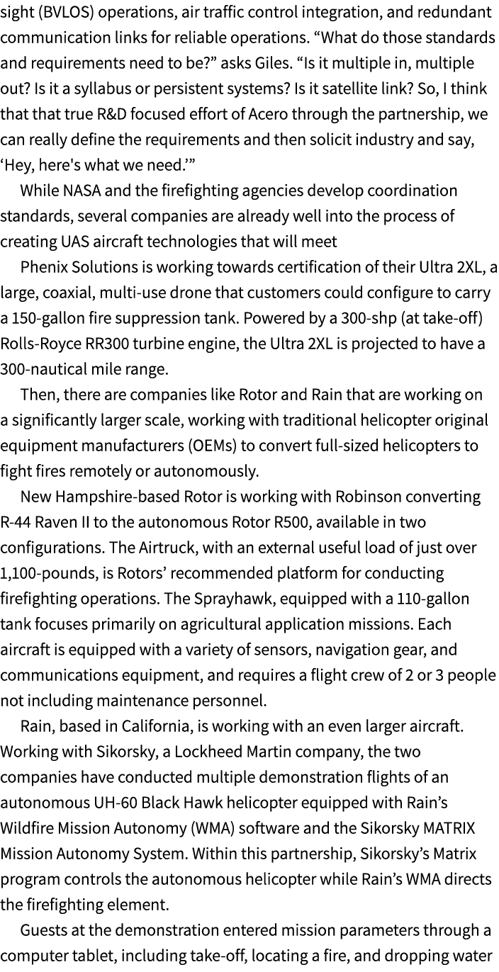sight (BVLOS) operations, air traffic control integration, and redundant communication links for reliable operations....