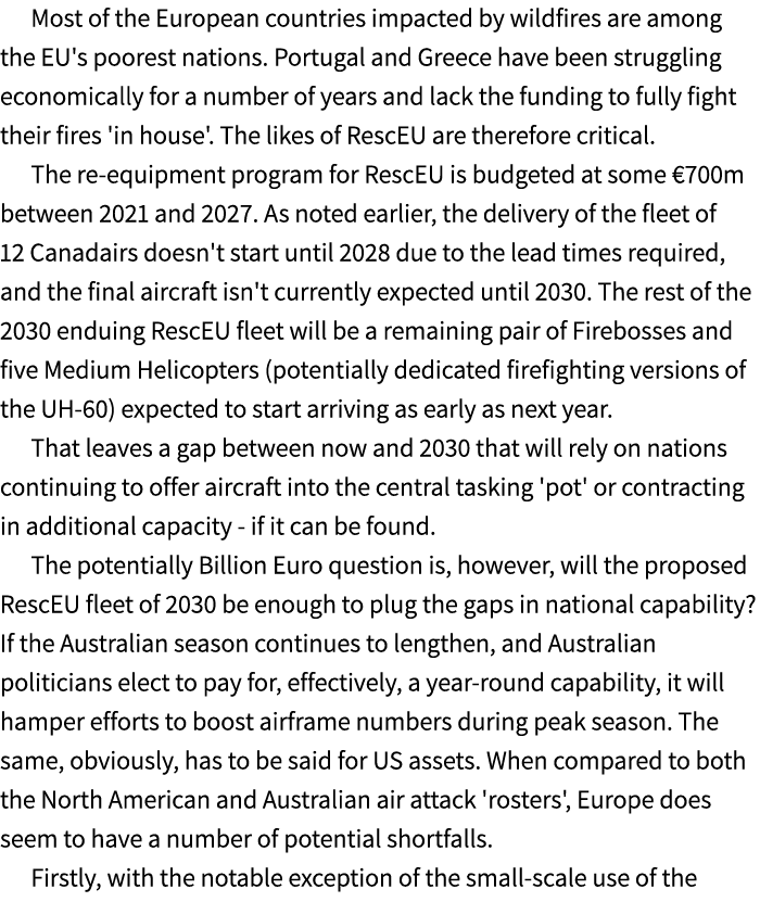 Most of the European countries impacted by wildfires are among the EU's poorest nations. Portugal and Greece have bee...