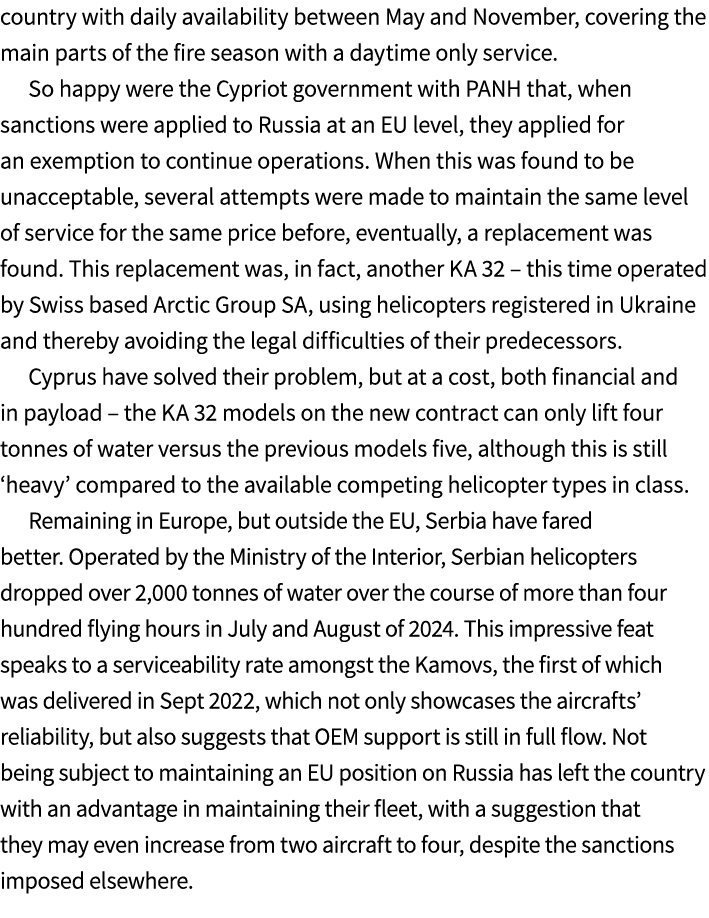 country with daily availability between May and November, covering the main parts of the fire season with a daytime o...