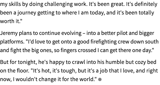 my skills by doing challenging work. It's been great. It's definitely been a journey getting to where I am today, and...