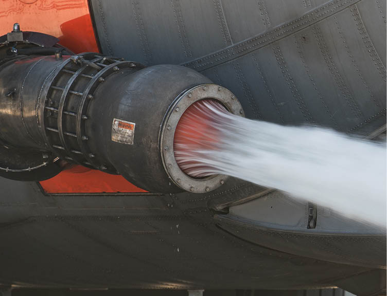 PETERSON SPACE FORCE BASE, Colo. -- 302nd Airlift Wing Airmen test the functionality of a Modular Airborne Firefighting System unit loaded inside the cargo bay of a C-130H aircraft at Peterson Space Force Base, Colorado, Aug. 2, 2023. The nozzle of the MAFFS unit was installed by a team of 302nd Aircraft Maintenance Squadron crew chiefs. A MAFFS unit can discharge its load, 3,000 gallons weighing 27,000 pounds, in less than five seconds. (U.S. Air Force photo by Tech. Sgt. Justin Norton)
