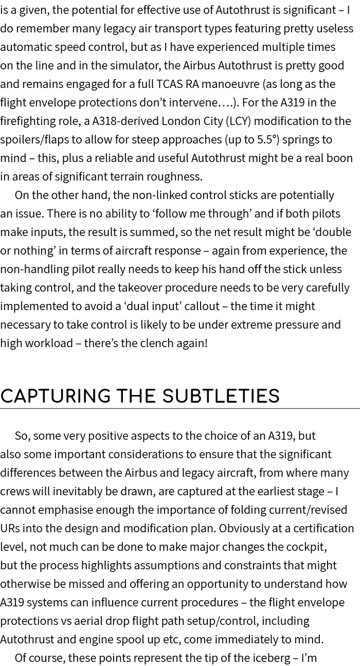 is a given, the potential for effective use of Autothrust is significant – I do remember many legacy air transport ty...