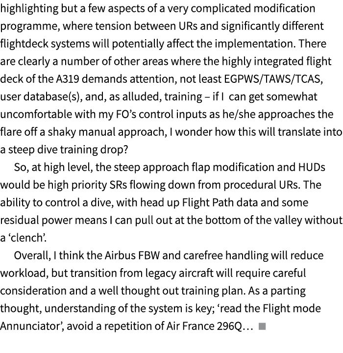 highlighting but a few aspects of a very complicated modification programme, where tension between URs and significan...