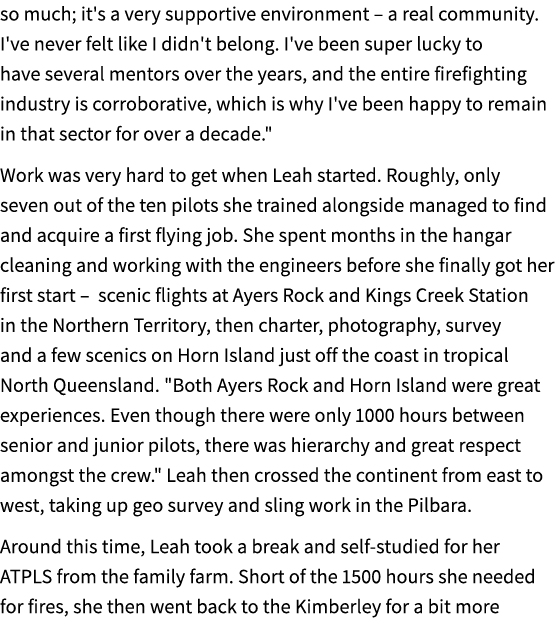 so much; it's a very supportive environment – a real community. I've never felt like I didn't belong. I've been super...