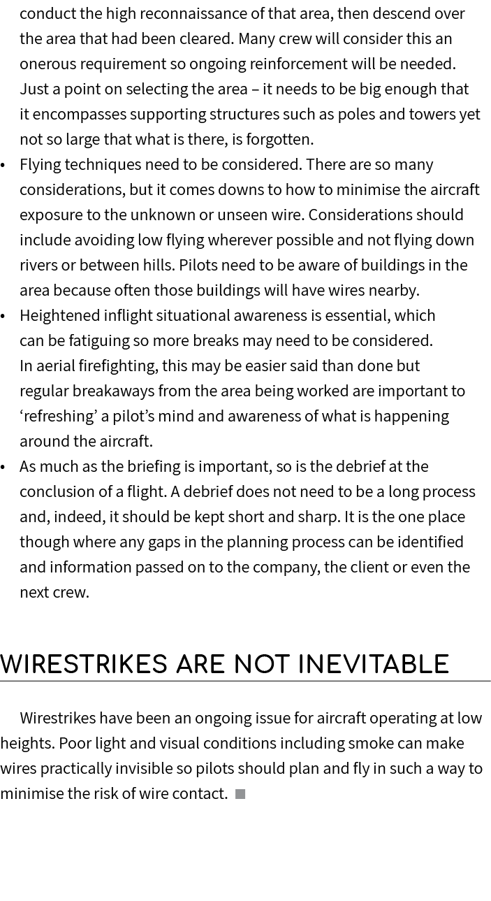 conduct the high reconnaissance of that area, then descend over the area that had been cleared. Many crew will consid...