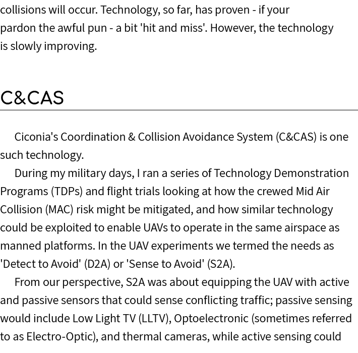 collisions will occur. Technology, so far, has proven if your pardon the awful pun a bit 'hit and miss'. However, the...
