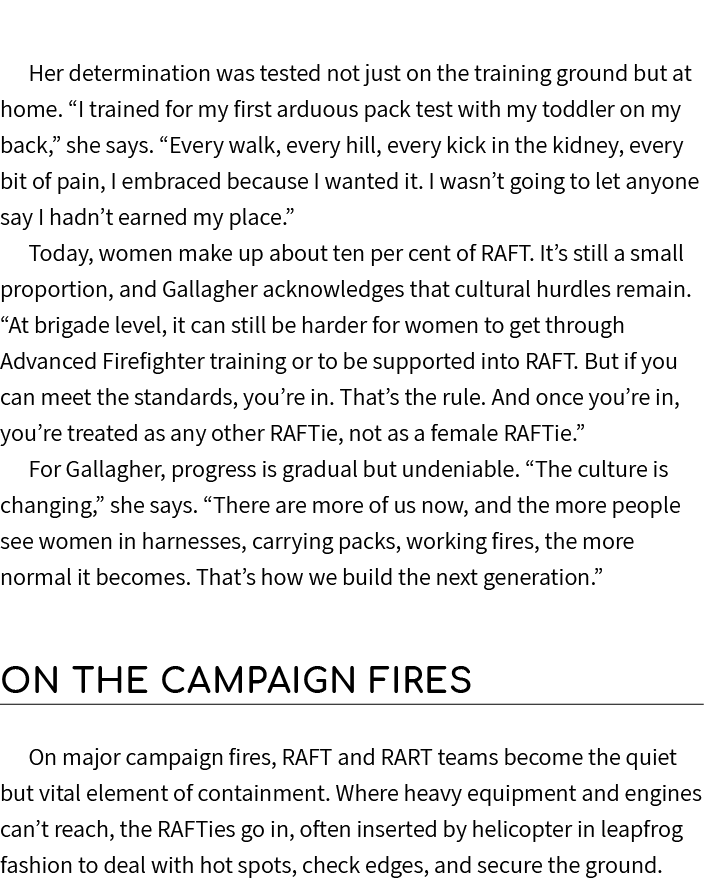 Her determination was tested not just on the training ground but at home. “I trained for my first arduous pack test w...
