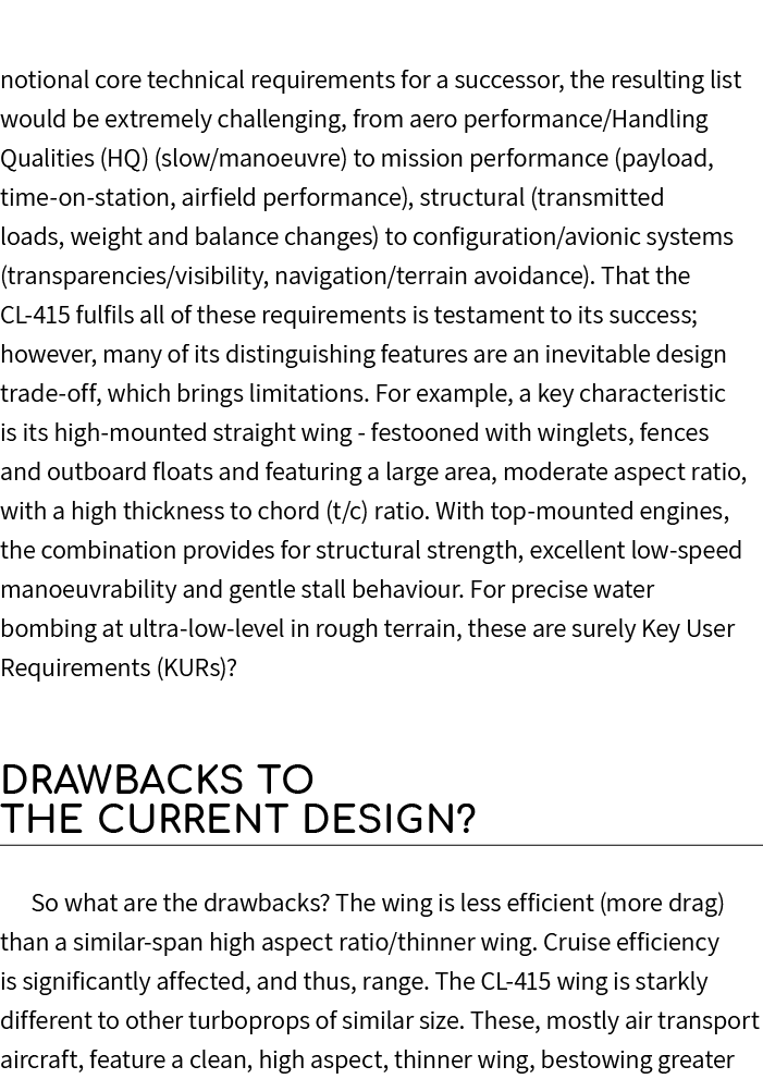 notional core technical requirements for a successor, the resulting list would be extremely challenging, from aero pe...