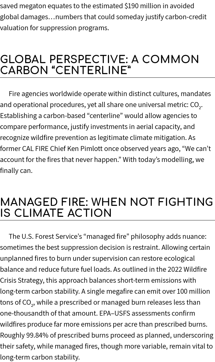 saved megaton equates to the estimated $190 million in avoided global damages…numbers that could someday justify carb...