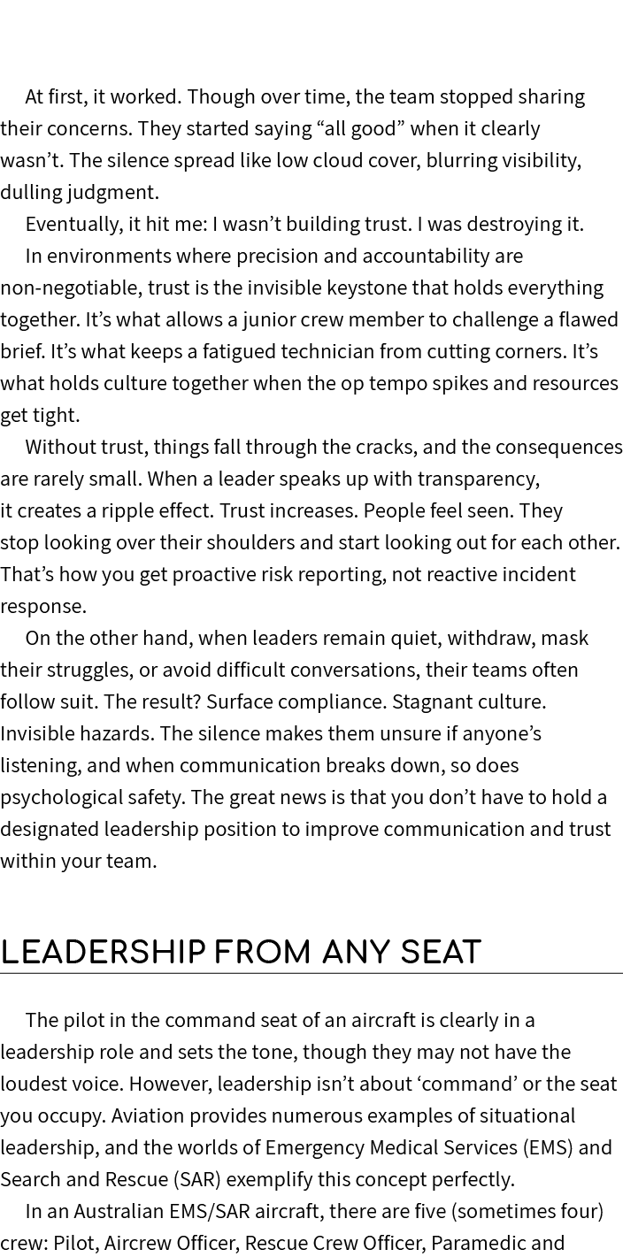  At first, it worked. Though over time, the team stopped sharing their concerns. They started saying “all good” when ...