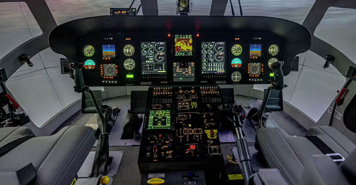 A cockpit of a plane with a lot of controls and dials. AI generated content