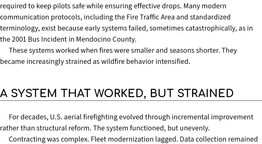 required to keep pilots safe while ensuring effective drops. Many modern communication protocols, including the Fire ...
