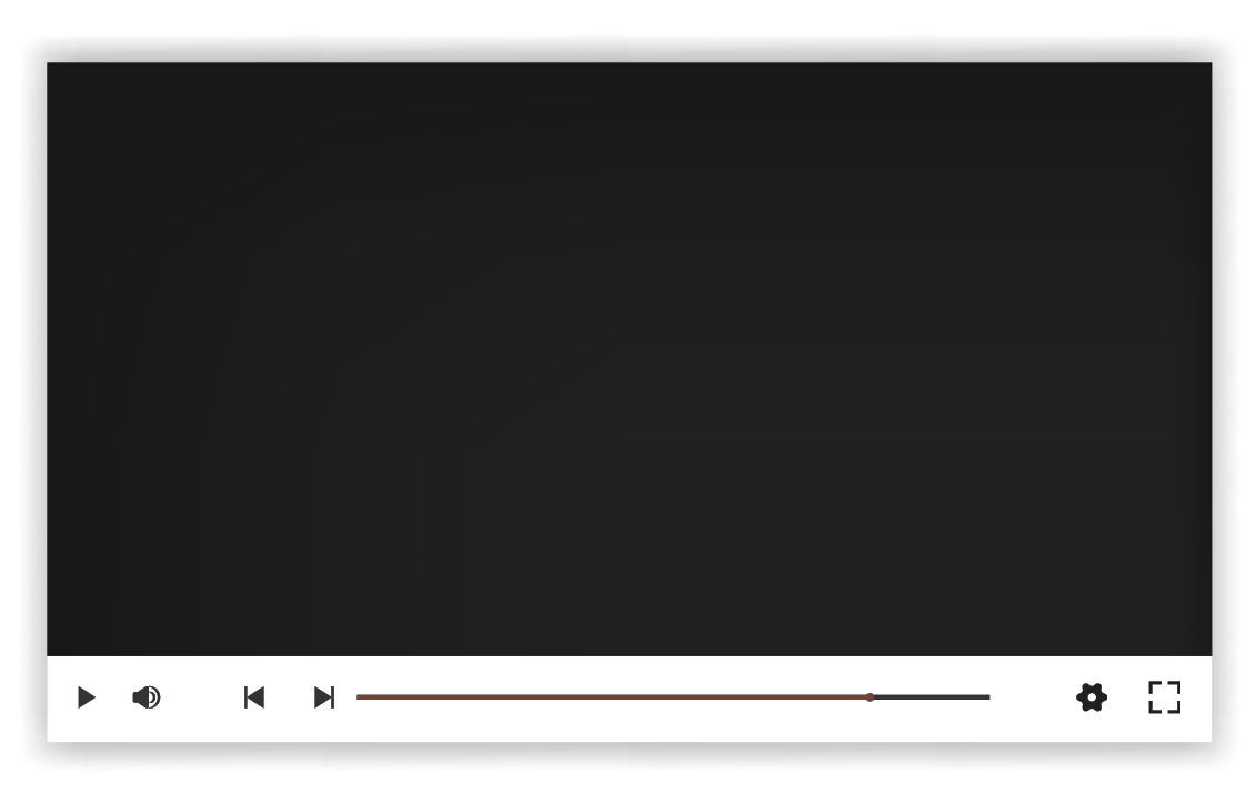 A black screen with a red play button on it. AI generated content