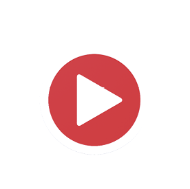 A red circle with a play button in the center. AI generated content