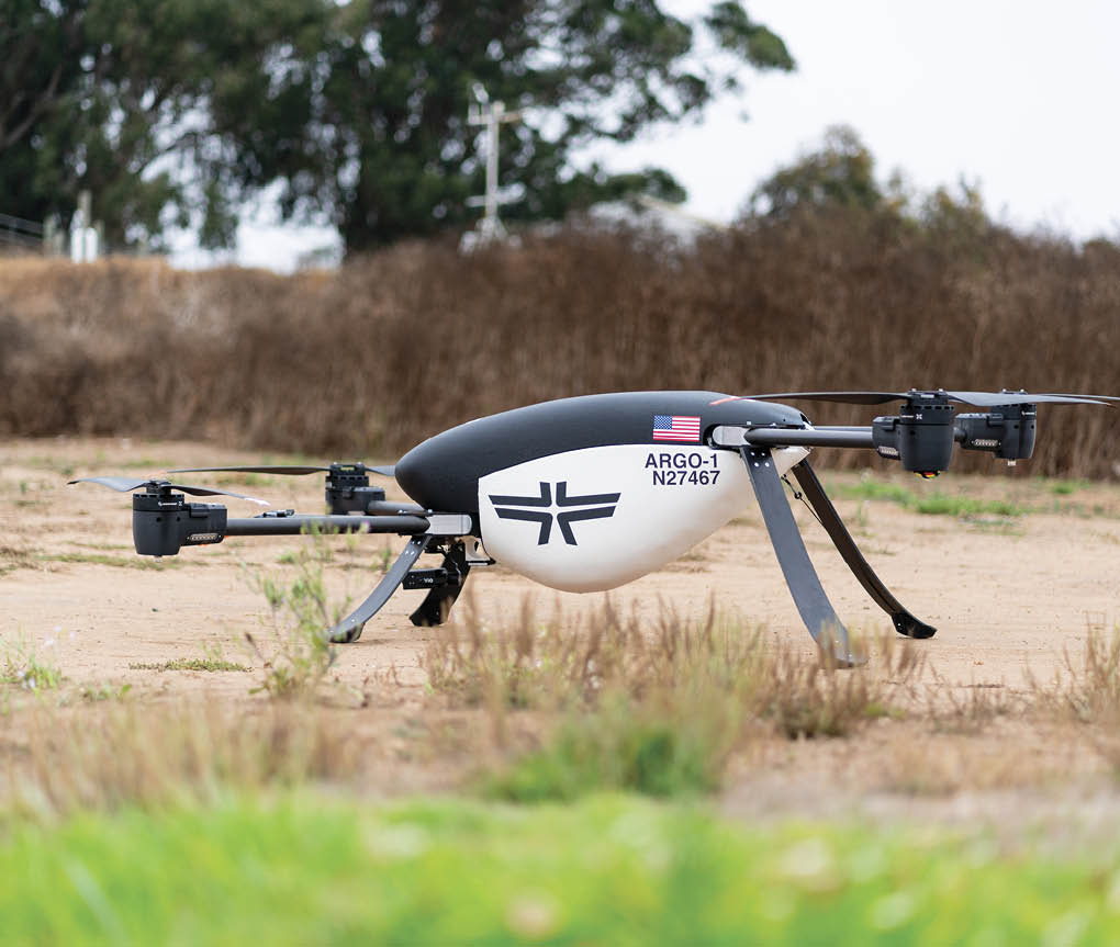 A drone is sitting on the ground in a field. AI generated content