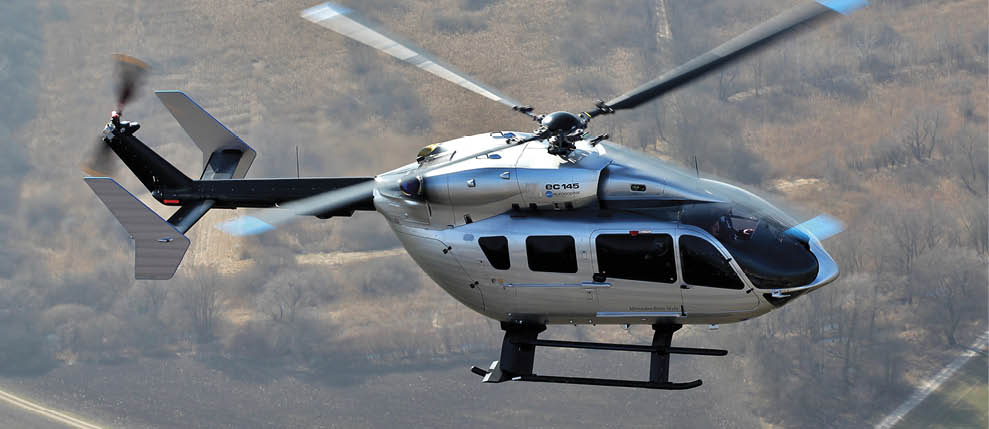 A helicopter is flying in the air with its landing gear down. AI generated content