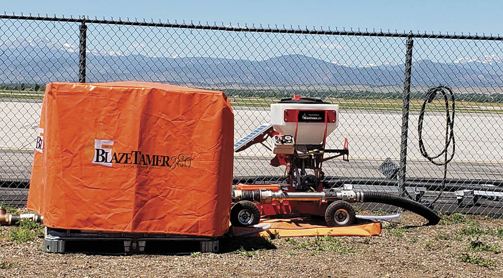 A large orange object is sitting on the ground next to a fence. AI generated content