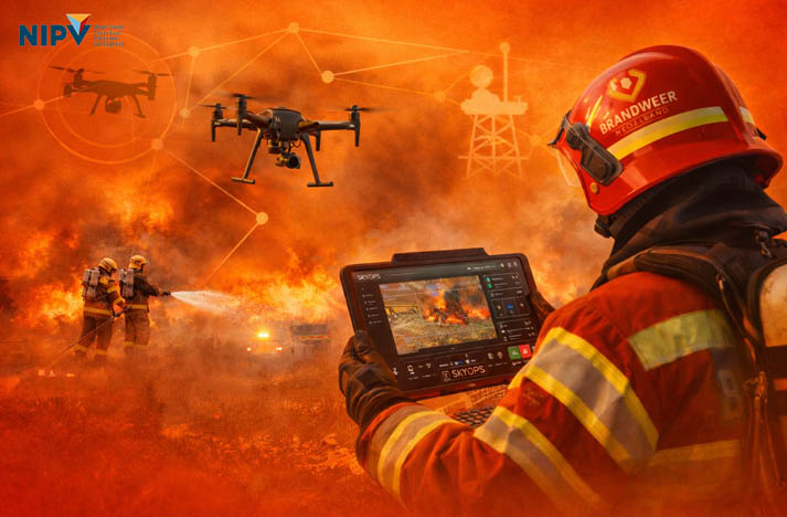 A yellow and red airplane is flying through the sky, leaving a trail of smoke behind it. AI generated content