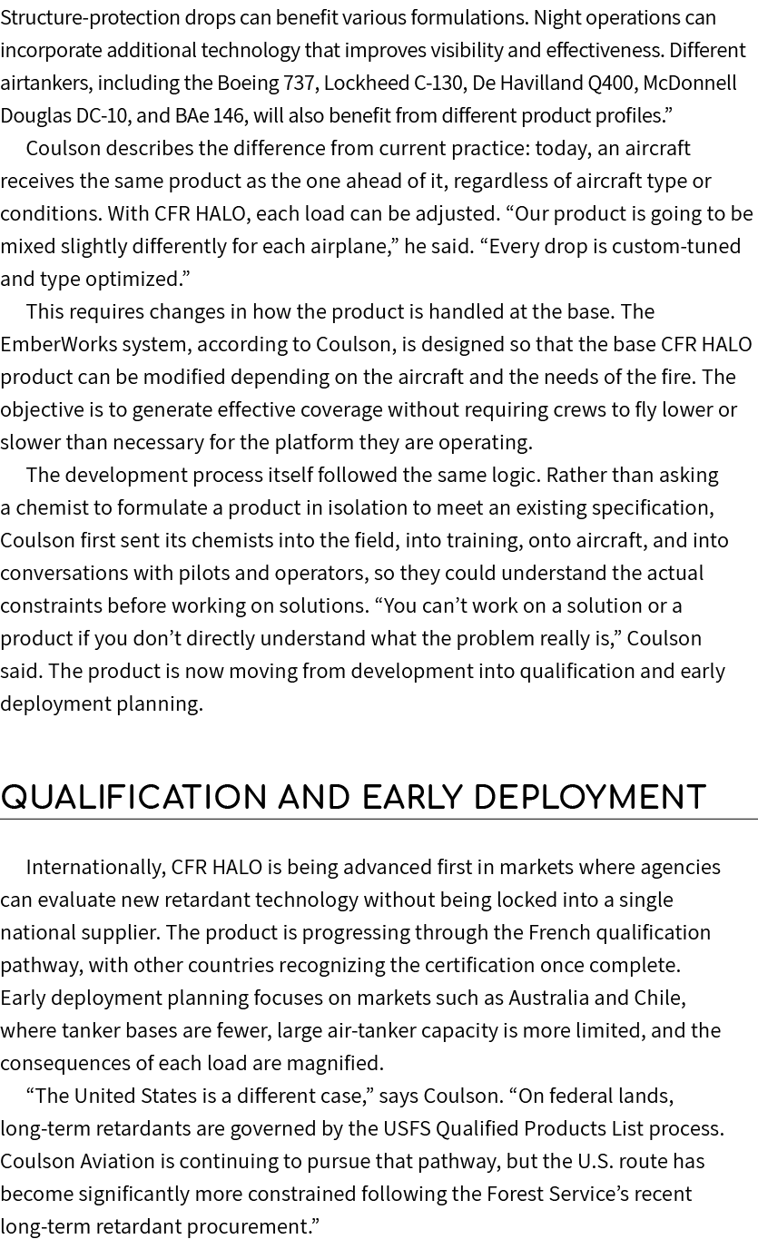 Structure protection drops can benefit various formulations. Night operations can incorporate additional technology t...