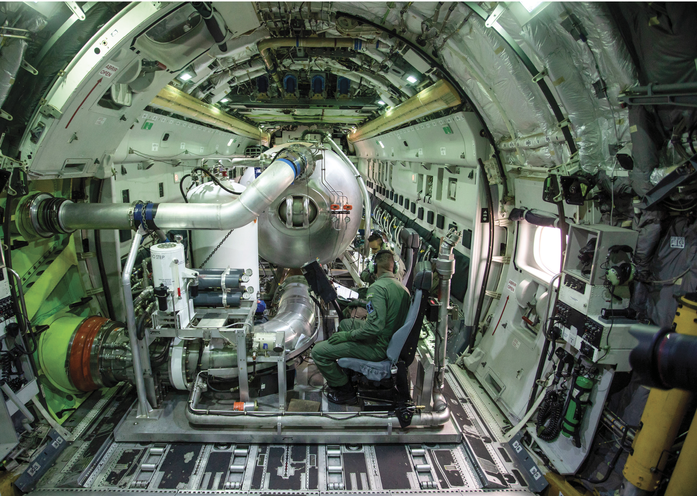 A man is standing next to a helicopter on the tarmac. AI generated content