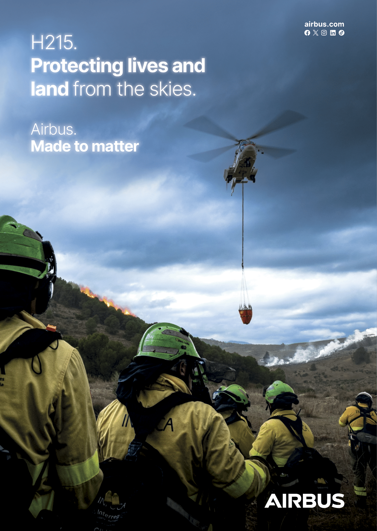 A group of firefighters wearing yellow jackets are standing in a field. AI generated content