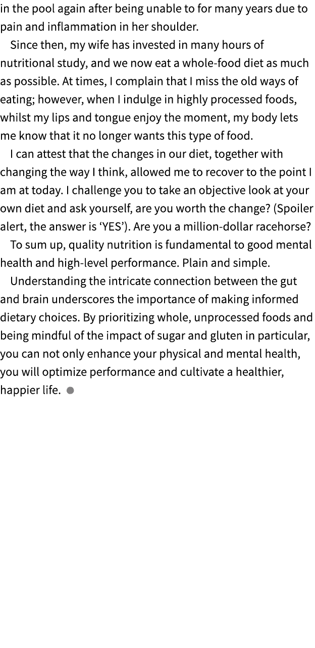 in the pool again after being unable to for many years due to pain and inflammation in her shoulder. Since then, my w...