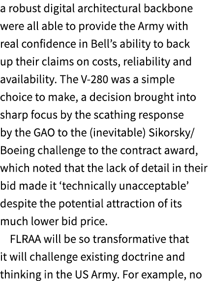 a robust digital architectural backbone were all able to provide the Army with real confidence in Bell’s ability to b...