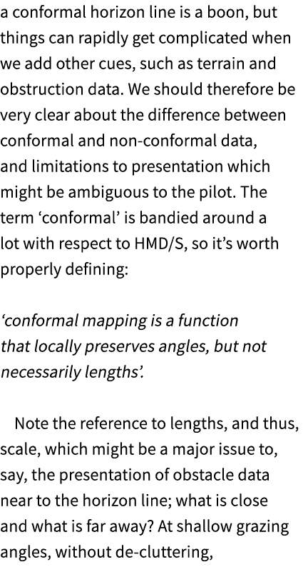 a conformal horizon line is a boon, but things can rapidly get complicated when we add other cues, such as terrain an...