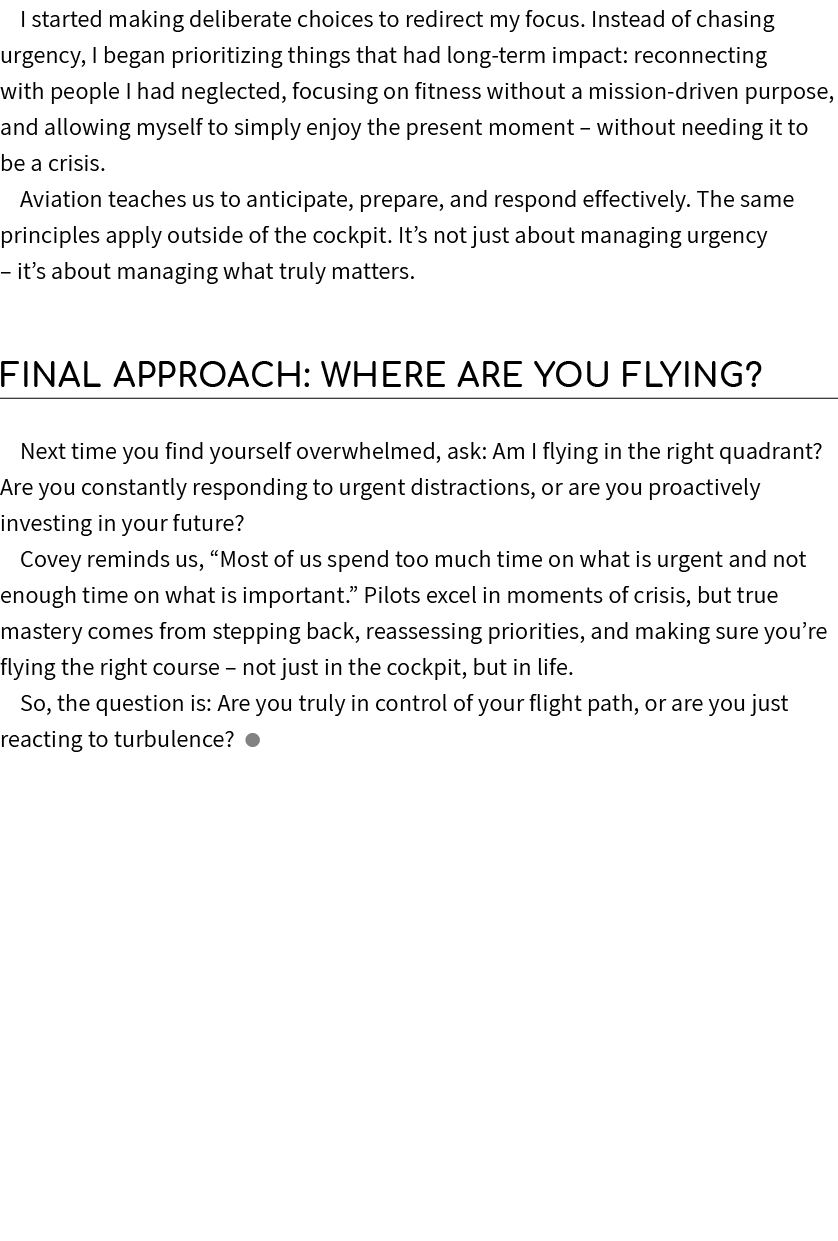 I started making deliberate choices to redirect my focus. Instead of chasing urgency, I began prioritizing things tha...