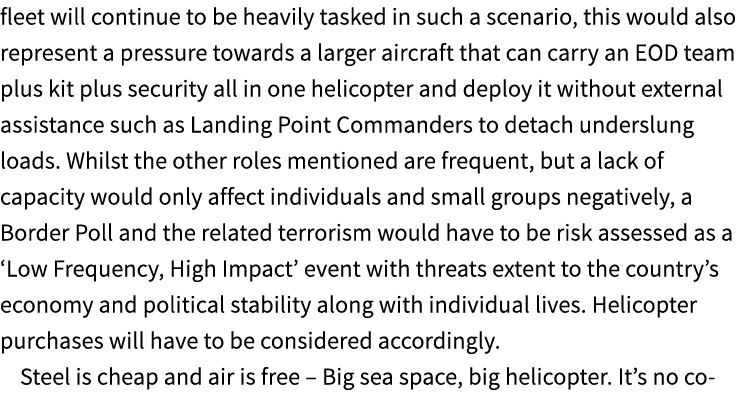 fleet will continue to be heavily tasked in such a scenario, this would also represent a pressure towards a larger ai...
