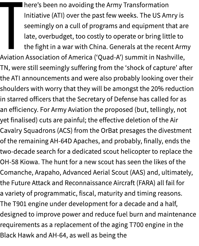 There’s been no avoiding the Army Transformation Initiative (ATI) over the past few weeks. The US Amry is seemingly o...