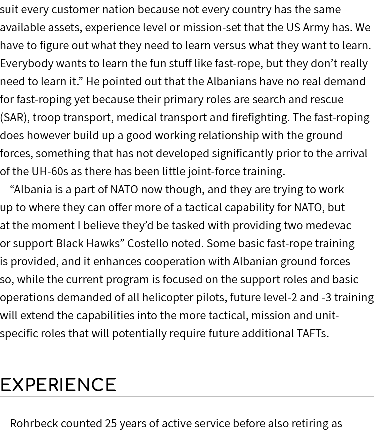 suit every customer nation because not every country has the same available assets, experience level or mission set t...